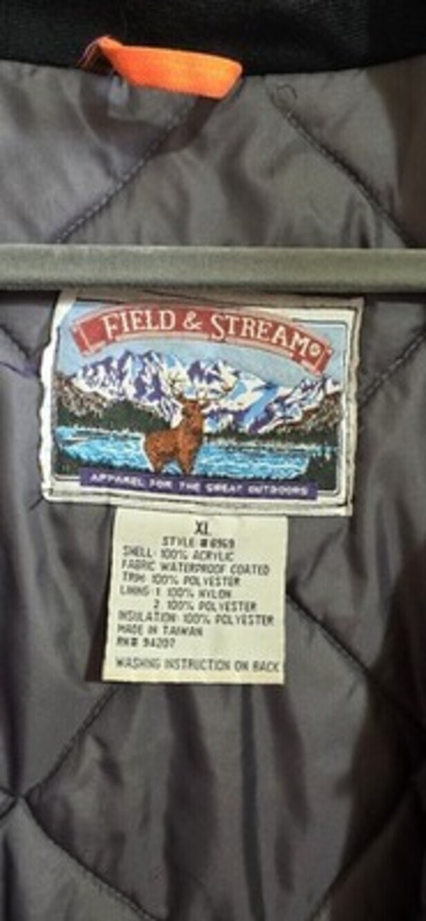 Field & Stream Hooded Blaze Orange Camo Hunting Coat Jacket Mens Size XL, Deer - Picture 2 of 13
